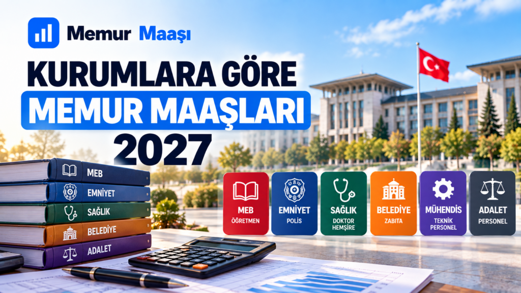 Kurumlara göre memur maaşları 2027